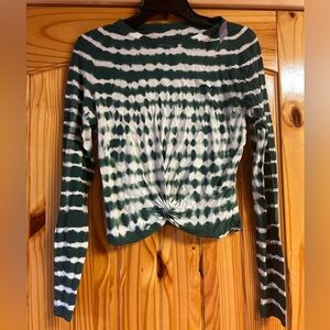 Pink by Victoria Secret Tie Dye Cropped Long Sleeve